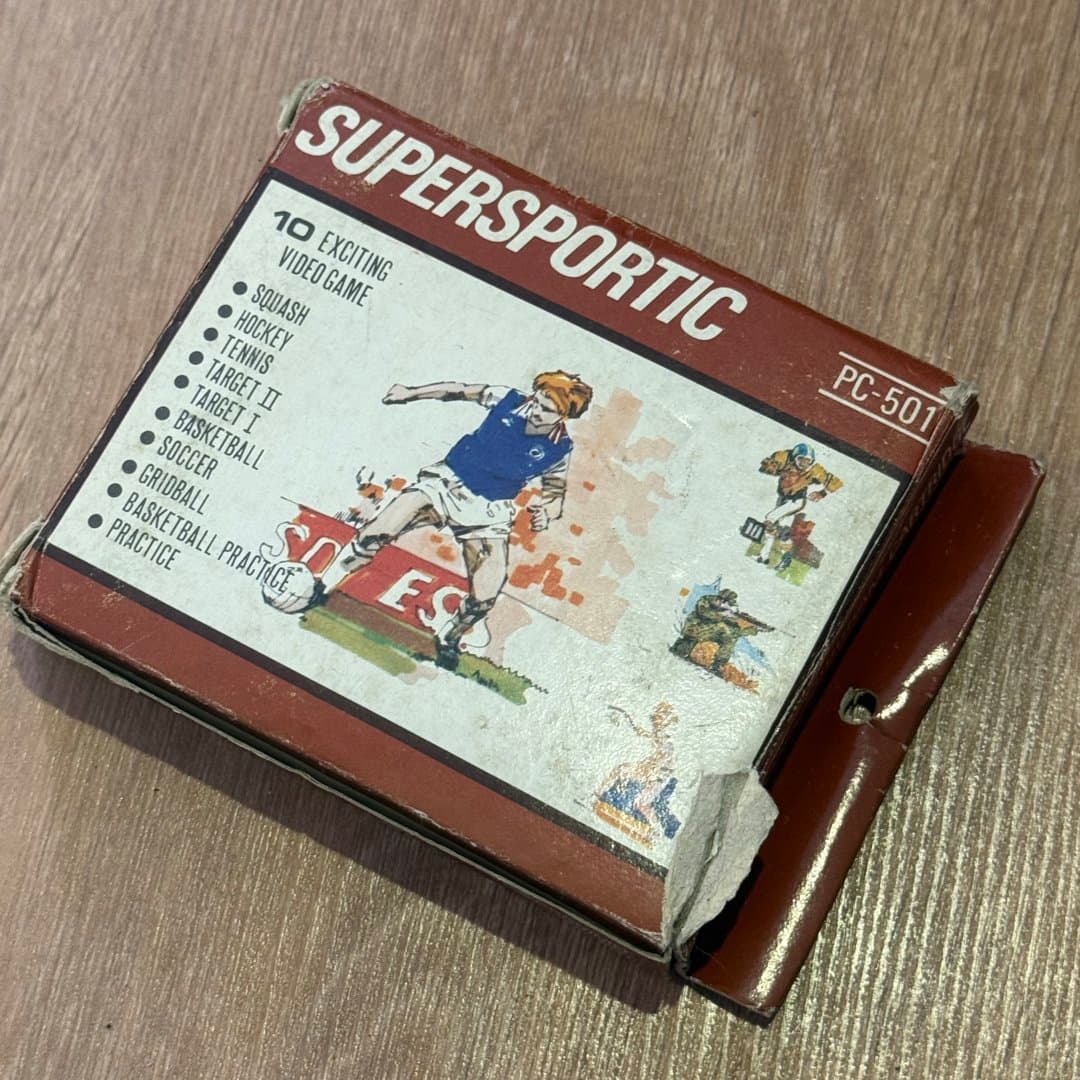 Vintage Soundic SD-050 game. "SUPERSPORTIC" PC-501 video game box with 10 classic sports games. on Save All