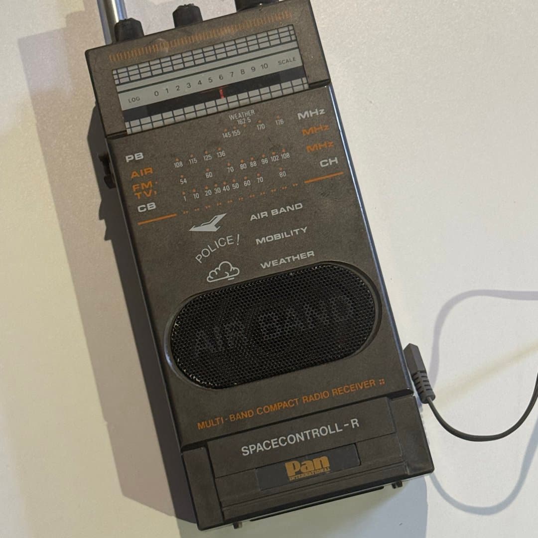 Vintage Pan Spacecontroll-R multi-band radio receiver for air, police, and weather monitoring. on Save All